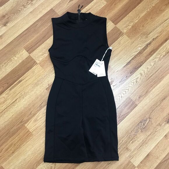 Good American Other - Good American Black Scuba One Piece Swimsuit Wet Suit Sleeveless Size Small New
